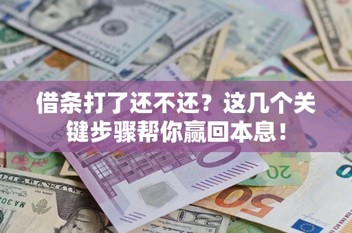 济南借条打了还不还？这几个关键步骤帮你赢回本息！