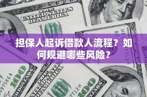 济南担保人起诉借款人流程？如何规避哪些风险？