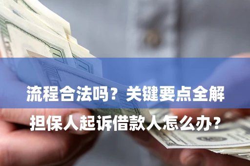 济南

担保人起诉借款人怎么办？流程合法吗？关键要点全解析